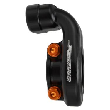 Imagem de POWERPARTS Billet Base de alumínio para controle do acelerador para KTM SXF XCF XCW SX XC FC FE FX FS TE 150/250/300/350/450/500 2015-2023 - Substitui a peça OEM 79002010025 (preto)