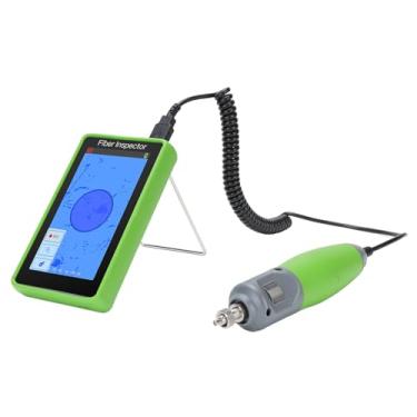 Imagem de Detector de Face Final Fibra, Fibra de Microscópio de Fibra óptica de Fibra de Fibra de 5 Polegadas LCD Com Sonda de Inspeção, Ampliação de 400x, Conectores SC FC ST LC para