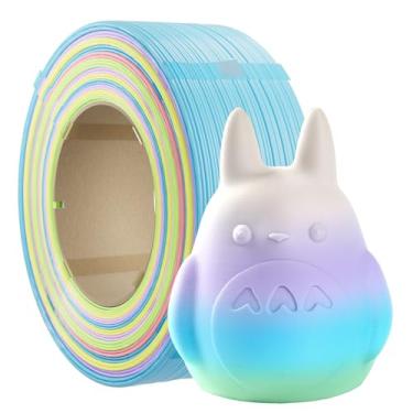 Imagem de Chitu Systems Refil de filamento de impressora 3D sem carretel de 1,75 mm, PLA arco-íris fosco 1 kg/2,2 lb adequado para carretel reutilizável de laboratório bambu