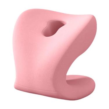 Imagem de Zialofi Apoio de pescoço para cadeira de escritório, apoio de cabeça, de braço, almofada para descanso de cadeira, ergonômico, versátil, lavável, confortável, Rosa