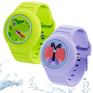 Imagem de Para pulseiras AirTag, impermeável, de silicone macio, pulseira oculta, rastreador GPS leve compatível com Apple AirTag, pulseira de relógio para desenho infantil