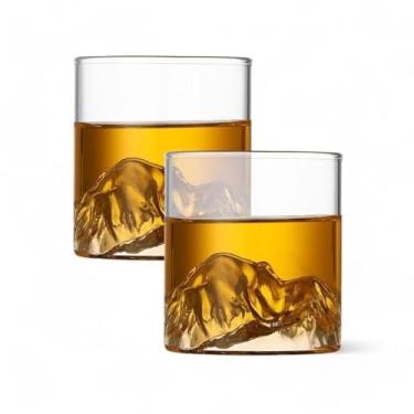 Imagem de Kit 2 Copos de Vidro Borossilicato Montanha para Whisky - 300ml