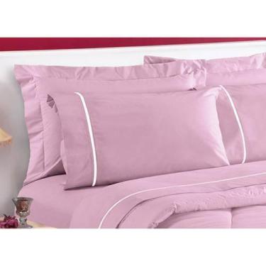 Imagem de Fronha Avulsa Malha Fio Penteado 50 x 70 cm Rosa Nevoa Sultan