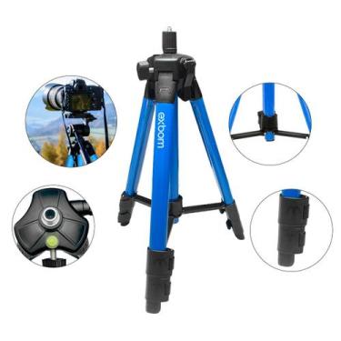 Imagem de Tripé Telescópico Profissional Exbom com Nível de Bolha para Medições 