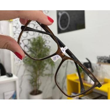 Imagem de Armação de oculos feminina marrom p.s.o - pronto socorro dos óculos
