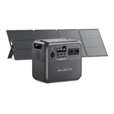Imagem de BLUETTI AC180 Gerador de Energia Solar com 200W Painel Solar (vendido em separado), Bateria LiFePO4 de 1152Wh com 2 Tomadas CA de 120V / 1800W (Pico de 2700W) para Camping, Viagens, Falta de Energia