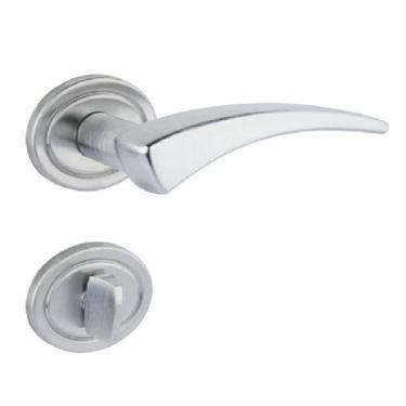 Imagem de Fechadura 401 Banheiro St2 55mm Escovada Roseta 311 Lafonte