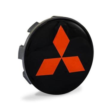 Imagem de Calota Roda Mitsubishi Triton L200 Tr4 Preta Vermelho Lisa - GFM