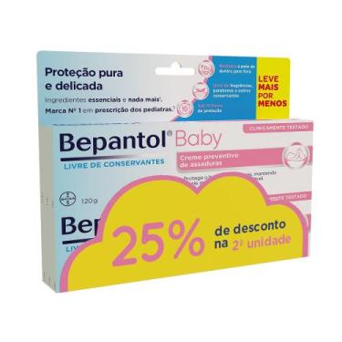 Imagem de Kit Bepantol Baby Creme Antiassaduras para Bebês 120g Cada com 25% de 