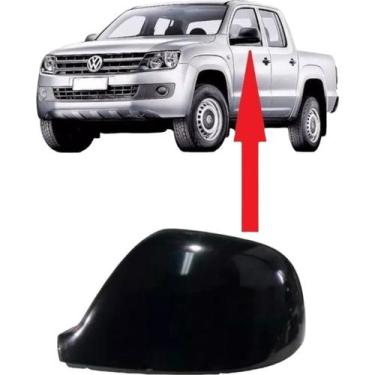 Imagem de Capa Superior Preta Lado Esquerdo Retrovisor Amarok Metagal
