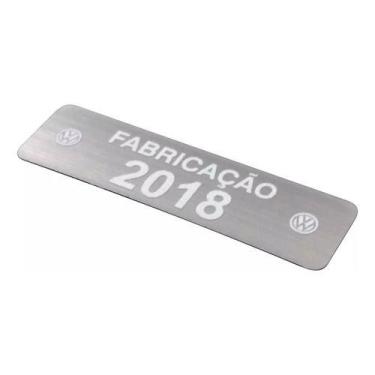 Imagem de Adesivo Etiqueta Ano Fabricação Compatível Volkswagen 2018 - SPTS