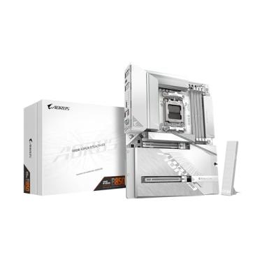 Imagem de GIGABYTE Placa-mãe B850 AORUS STEALTH ICE AMD AM5, ATX, DDR5, 4x M.2, PCIe 5.0, USB-C, WIFI7, LAN 5GbE, EZ-Latch,