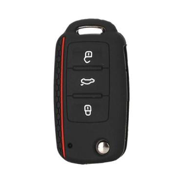 Imagem de Capa Remota Sem Chave De Silicone Para VW Caddy Golf Jetta Polo Passat