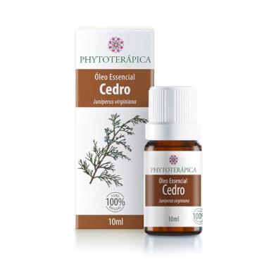 Imagem de PHYTOTERAPICA- Óleo Essencial Cedro - Para Difusor, Massagem e Aromaterapia - Proporciona equilíbrio, força e estrutura e Atua na produção de colágeno e elastina -100% Puro e Natural -Amadeirado, 10ml