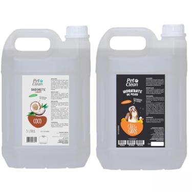 Imagem de Kit Pre Banho Limpeza Profunda Shampoo Banho e Tosa 5 Litros Hidratante Condicionador Escolha (Pré Coco/Hidratante)