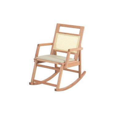 Imagem de Cadeira de Balanço para Varanda de Madeira Vaivém Meu Móvel de Madeira - Castanheira e Natural