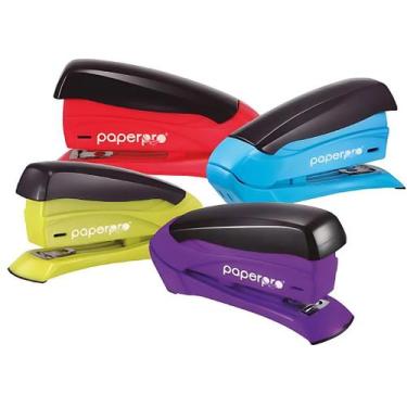 Imagem de Grampeador De Mesa Paperpro 26/6 Modelo Inspire, Preto/Cerise Red