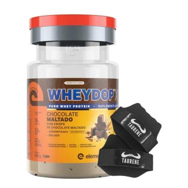 Imagem de Kit Whey Isolado 900g Chocolate Maltado Luva Elemento Puro-Unissex