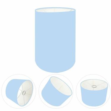 Imagem de Cúpula Abajur Cilíndrica Cp-8003 Ø15x20cm Azul Bebê