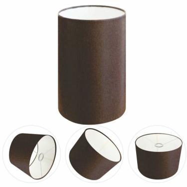 Imagem de Cúpula Abajur Cil��ndrica Cp-8002 Ø13x30cm Café