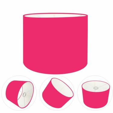 Imagem de Cúpula Abajur Cilíndrica Cp-8013 Ø30x30cm Rosa Pink