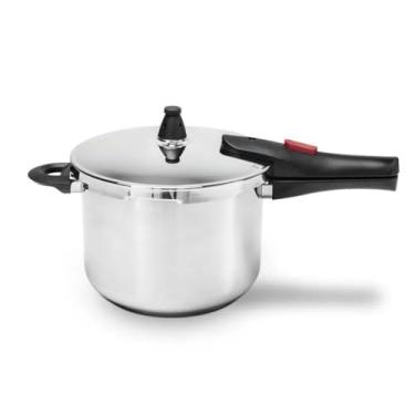 Imagem de Brinox - Panela de Pressão Inox Ultra com Fundo Triplo 6L Ø22cm - 4 Dispositivos de Segurança