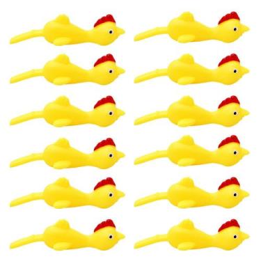 Imagem de Sling Shot Brinquedos de frango Ejeção criativa Chicken Fidget Toy Lig