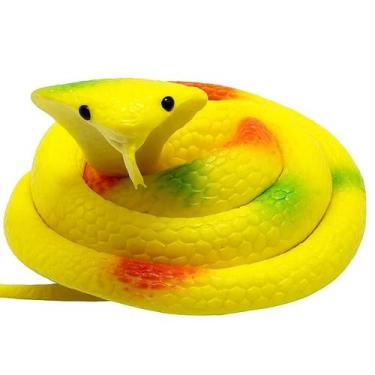 Imagem de Cobras De Borracha Serpente Naja Macia Brinquedo Realista - Store Shar