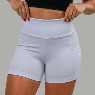 Imagem de Bermuda Feminina Legging pra Atletismo Corrida Academia com Dois Bolso