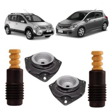 Imagem de Kit Coxim Batente Amortecedor Dianteiro Tiida Livina 08/.. - Solupe Pa