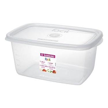 Imagem de Sanremo - Pote Plástico Hermético Retangular de 1,4 Litros, Linha Fácil