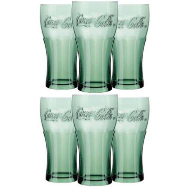 Imagem de Kit c/6 Copos Coca-cola 470ml Contour Nadir Figueiredo Verde