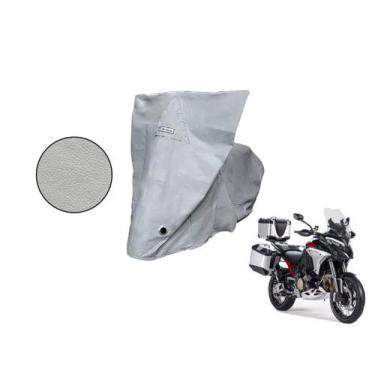 Imagem de Capa Protetora Moto Ducati Multstrada V4 com Baú Cinza - Kahawai, cinz