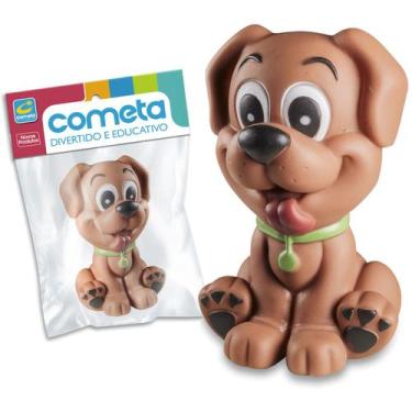Imagem de Cachorrinho Soft Animal de Brinquedo P/ Bebês Mordedor Banho - Cometa 