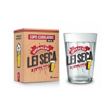 Imagem de Copo Americano em Vidro Operação Lei Seca 190ml - BrasFoot