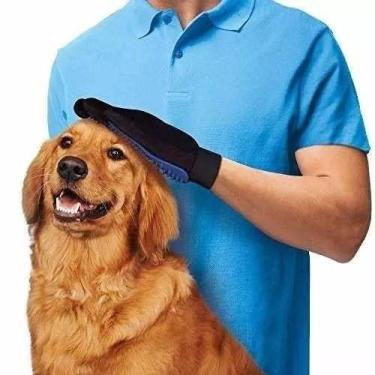 Imagem de Luva Nano Magnética Tira Pelos Pets Cães Gatos True Touch - MKB