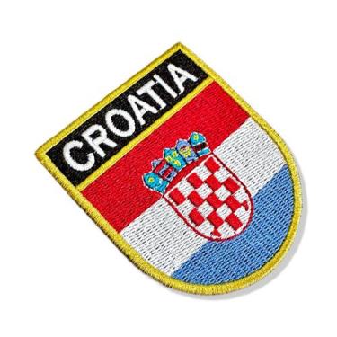 Imagem de BP0436E-001 Bandeira Croácia Patch Bordado 6,8x8,0cm - BR44