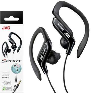 Imagem de (Black) - Clip Style Headphone Black Lightweight and Comfortable Ear Clip. Splash Proof Water resistant Powerful Sound with Bass Boost JVC HAEB75B