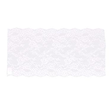 Imagem de 10 metros de largura renda guarnição multiuso 4 cores 23cm largura moda elegância vestuário acessórios bordado renda (rosa)