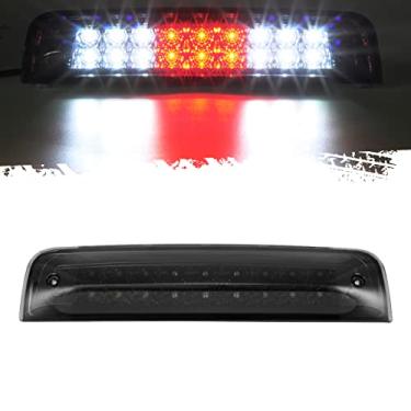 Imagem de Partsam Substituição de luz de freio de montagem alta 3ª terceira para Dodge Ram 2009-2017 1500 2500 3500 vermelho/branco 27 LED traseira teto central cabine traseira luz de carga lâmpadas de fumaça preto caixa à prova d'água