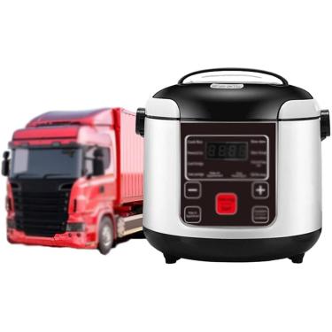 Imagem de Panela De Arroz Pequena 12v / 24v, Panela De Arroz Portátil Para Viagem De Carro, Função De Aquecimento E Manutenção De Calor, Perfeita Para Carros, Viagens De Acampamento, 24v