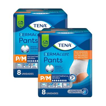 Imagem de Kit 2 Roupa Íntima Tena Pants Ultra Dermacare P/M 8 Unidades cada