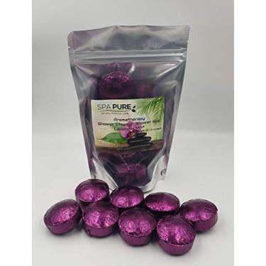 Imagem de Spa Aromaterapia de menta lavanda pura: bombas de banho vaporizadores com óleos essenciais 100% naturais/orgânicos - Transforme seu chuveiro - Transforme seu humor (8 unidades) pacote com 1