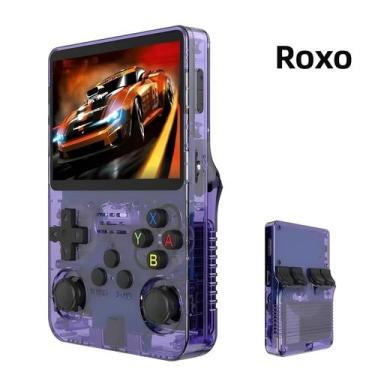 Imagem de Console De Jogos Retro Portátil R36S De 128GB Sistema Linux Open-Sourc