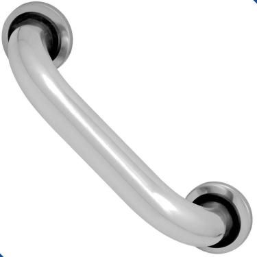 Imagem de 2X Barra De Apoio Corrimão 20Cm Idoso Deficiente Banheiros P