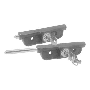 Imagem de 2X 2 Trava Lateral Para Porta De Aço De Enrolar Chave Tetra