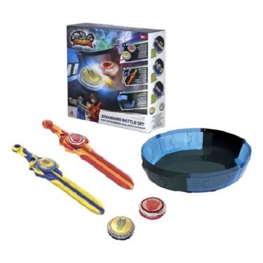 Imagem de Infinity Nado S6  Battle Set - Kit Arena Montavel + 2 Piões + 2 lançadores Espadas – Candide 