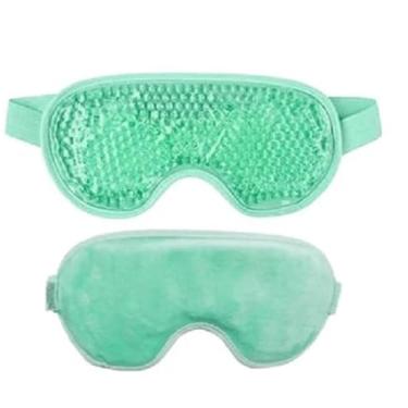Imagem de Máscara Térmica para Olhos, Esferas Gel Quente e Fria, Tratamento região olhos, Olheiras, Verde Menta