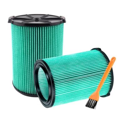 Imagem de HIFROM Pacote com 2 filtros VF6000, filtro de substituição VF6000 compatível com aspiradores molhados/secos Ridgid Shop Vac, filtro de poeira fina, filtro de vácuo plissado de 5 camadas adequado para