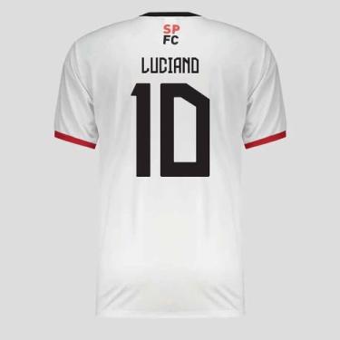 Imagem de Camisa São Paulo Tela 10 Luciano Infantil Branca - Braziline, 12 ANOS